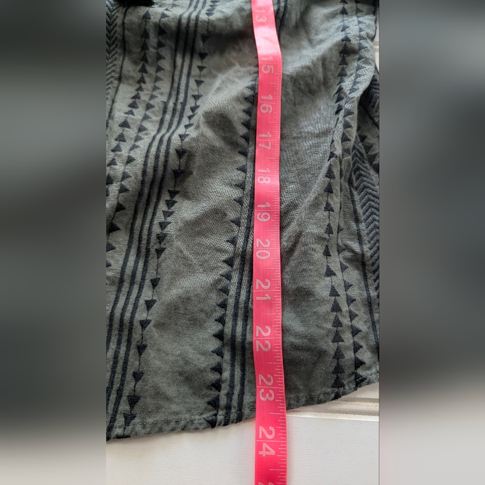 Zara Gray Patterned Blouse - image 6